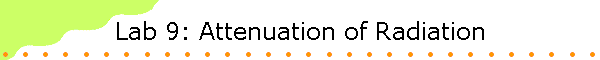 Lab 9: Attenuation of Radiation